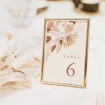 Pampas Grass Terracotta Table Number Kaarten<br><div class="desc">Help je gasten hun weg te vinden met deze dubbelzijdige tafelnummers. Design beschikt over een waterverf boeket van gedroogde exotische bladeren, pampasgras en bloemetjes. Ontworpen om te coördineren met voor het "ANNA" bruiloft uitnodiging Collectie. Klik op "Personaliseren" om details te wijzigen. Als u de tekst wilt verplaatsen of de tekstgrootte,...</div>