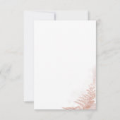 Pampas Grass Terracotta Tan Waterverf Wedding Kaart (Achterkant)