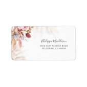 Pampas Grass Terracotta Verzending Etiket (Voorkant)