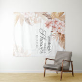 Pampas Grass Terracotta Vrijgezellenfeest Achtergr Wandkleed (In Situ (horizontaal))