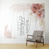 Pampas Grass Terracotta Vrijgezellenfeest Achtergr Wandkleed (In Situ (horizontaal))