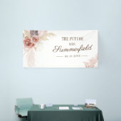 Pampas Grass Terracotta Vrijgezellenfeest Spandoek (Beurs)