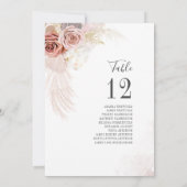 Pampas grass Terracotta Weddenschappen Kaart (Achterkant)