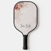Pampas Grass Terracotta Wedding Bride Team Pickleball Paddle (Achterkant)
