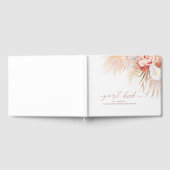 Pampas Grass Terracotta Wedding Guest Book Gastenboek (Volledig)