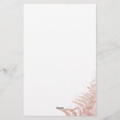 Pampas Grass Terracotta Wedding Invitation Briefpapier (Achterkant)