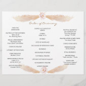 Pampas grass Tri+Fold Wedding Programme Pamp Flyer (Achterkant)