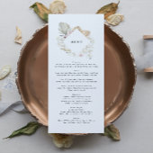 Pampas Grass Tropical Oerwoud Floral Wedding Menu