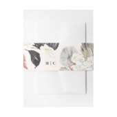 Pampas Grass Tropical Oerwoud Floral Wedding Uitnodigingen Wikkel (Voorkant Voorbeeld)