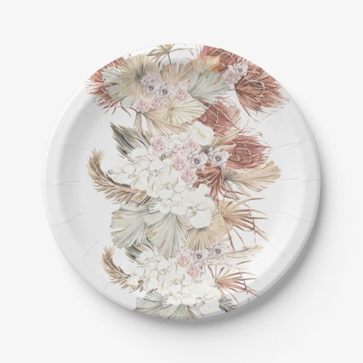 Pampas Grass Tropical Oerwoud Papieren Bordje (Voorkant)