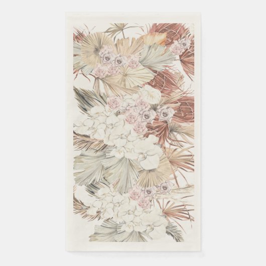 Pampas Grass Tropical Oerwoud Wedding Servet (Voorkant)