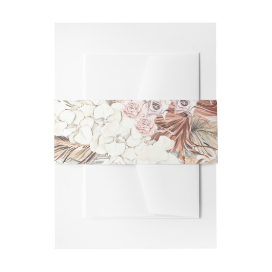 Pampas Grass Tropical Oerwoud Wedding Uitnodigingen Wikkel (Voorkant Voorbeeld)