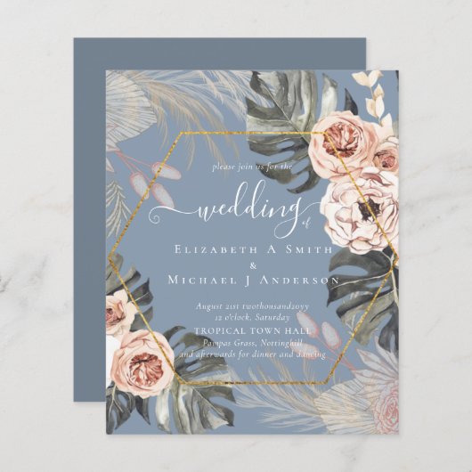 PAMPAS GRASS TROPICAL Weddenschap tegen lage koste (Voorkant / Achterkant)