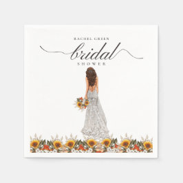 Pampas Grass Trouwjurk Boho Vrijgezellenfeest Servet