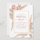 Pampas Grass Vrijgezellenfeest Bohemian Boho Kaart (Voorkant)