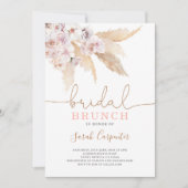 Pampas Grass Vrijgezellenfeest brunch uitnodiging (Voorkant)