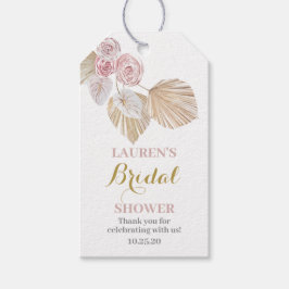 Pampas Grass vrijgezellenfeest cadeau labels Cadeaulabel
