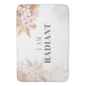 Pampas Grass Vrijgezellenfeest Floral Badmat (Voorkant Verticaal)