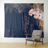 Pampas Grass Vrijgezellenfeest Photo Booth Backdro Wandkleed (In Situ (horizontaal))