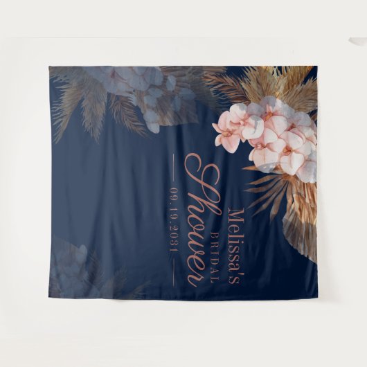 Pampas Grass Vrijgezellenfeest Photo Booth Backdro Wandkleed (Voorkant (horizontaal))