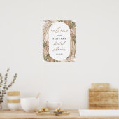 Pampas Grass Vrijgezellenfeest Welkomstteken Poster (Keuken)