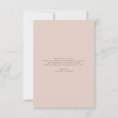 Pampas Grass Waterverf Bloemen Baby shower Bedankkaart (Achterkant)