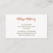 Pampas Grass Waterverf Boho Visitekaartje (Achterkant)