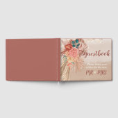 Pampas Grass Waterverf Floral Terracotta Ombre Gastenboek (Volledig)