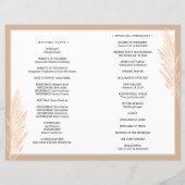 Pampas Grass Wedding Ceremony Botanical Folded (Achterkant)
