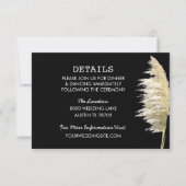 Pampas Grass Wedding Details Flat Kaart (Voorkant)