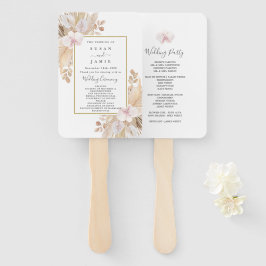 Pampas Grass Wedding Handwaaier