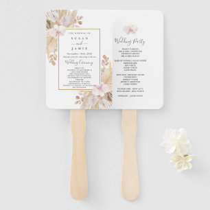 Pampas Grass Wedding Handwaaier