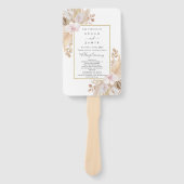 Pampas Grass Wedding Handwaaier (Voorkant)