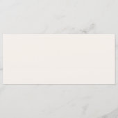 Pampas Grass Wedding Menu Card (Achterkant)