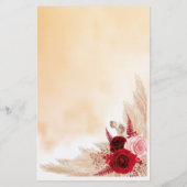 Pampas Grass Wedding Reception I Spy Game Card Flyer (Achterkant)