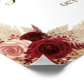 Pampas Grass Welcome Weddenschap Poster (Hoek)