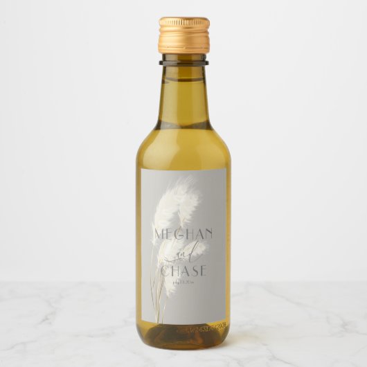 Pampas Grass Wijn Etiket (Voorkant)