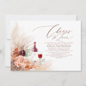 Pampas Grass Wine Tasting Terracotta Vrijgezellenf Kaart (Voorkant)