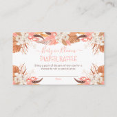 Pampas Grass | Wit-orchidee bloemen — luierspoelin Informatiekaartje (Voorkant)