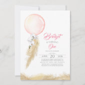 Pampas Grass Witte Orchideeën Ballon Exotische Ver Kaart (Voorkant)