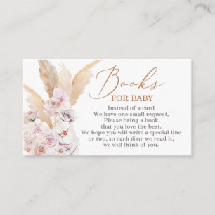 Pampas Grass-woestijnboeken voor Baby Informatiekaartje