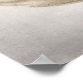 Pampas Grass Wreath Boho Wedding Welkomstteken Poster (Hoek)