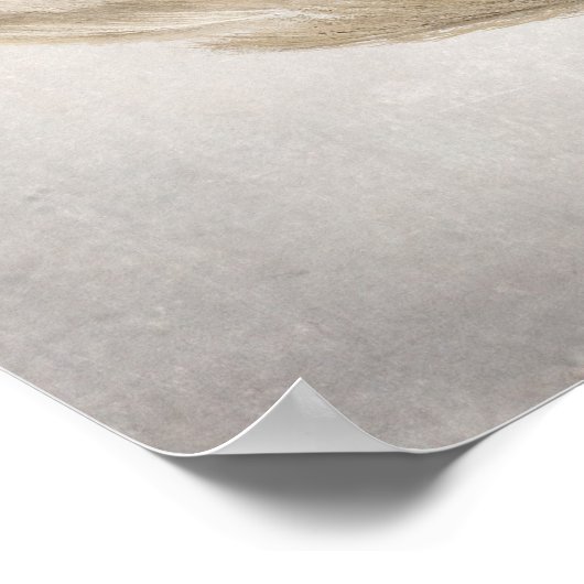 Pampas Grass Wreath Boho Wedding Welkomstteken Poster (Hoek)