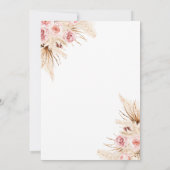 Pampas Grass Ze bindt het knoop Vrijgezellenfeest Kaart (Achterkant)