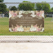 Pampas Greenery Blush Floral Rustic Beach Wedding Spandoek (Insitu)