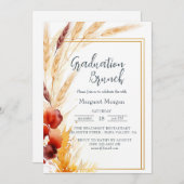 Pampas Herfst Beige Bruids Brunch Kaart (Voorkant / Achterkant)