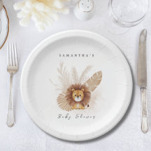 Pampas Lion baby shower uitnodiging Welkomstbord