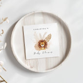 Pampas Lion baby shower uitnodiging Welkomstbord Servet