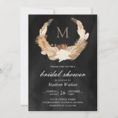 Pampas met groot, gedroogd palmzwart Vrijgezellenf Kaart (Voorkant)