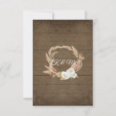 Pampas Palm Roos Wreath Rustiage RSVP (Achterkant)